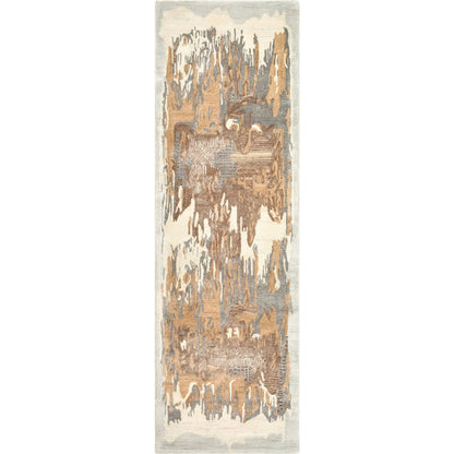 Opulence Rug - 526364 by Surya in pewter, sandstone, driftwood, ivory. Made from viscose, wool in a unique style.