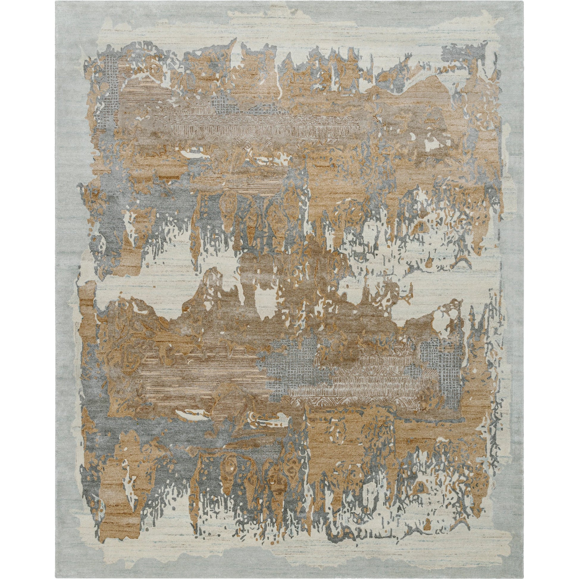 Opulence Rug - 526364 by Surya in pewter, sandstone, driftwood, ivory. Made from viscose, wool in a unique style.
