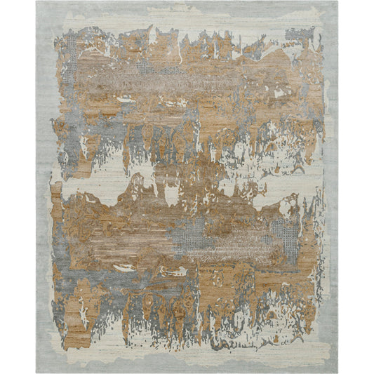 Opulence Rug - 526364 by Surya in sterling grey, prairie dust, metallic - silver, nickel, light silver. Made from 