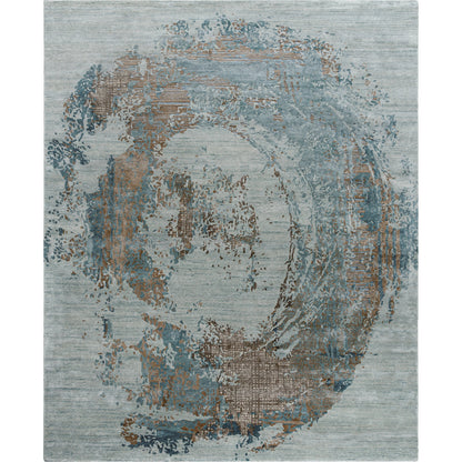 Opulence Rug - 526378 by Surya in steel blue, slate gray, burnt umber, ash gray. Made from viscose, wool in a unique style.