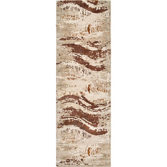 Opulence Rug - 526392 by Surya in ivory, sandstone, chestnut, taupe. Made from viscose, wool in a unique style.