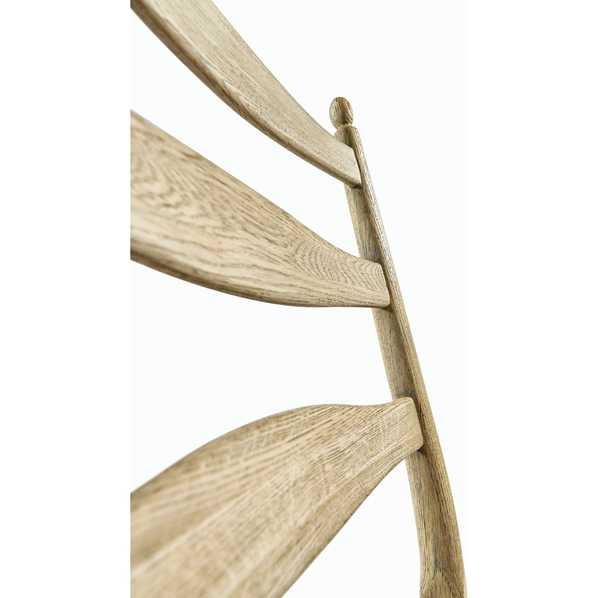 Timeless Doppler Ladderback Side Chair by Jonathan Charles in brown. Made from oak, fiber rush, foam, fabric in a coastal style.