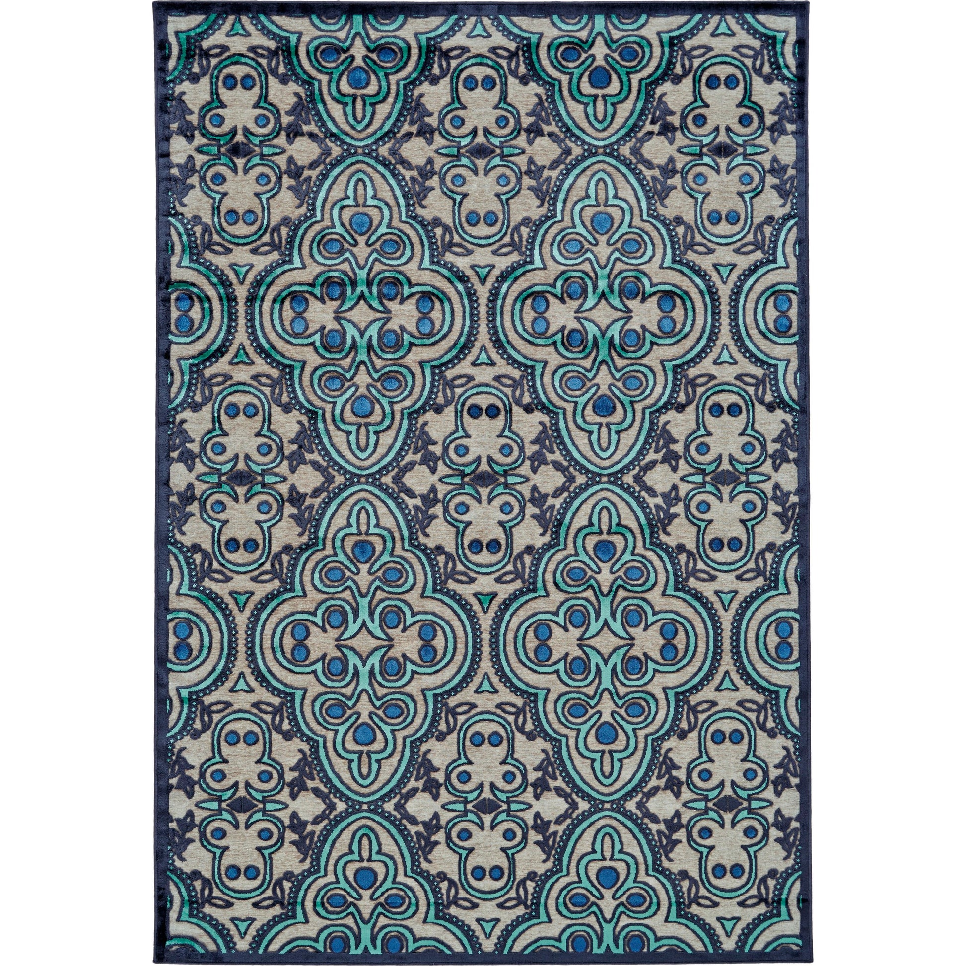 Saphir Callo Damask Rug - 3262F by Feizy in tan, taupe, blue. Made from unique in a unique style.