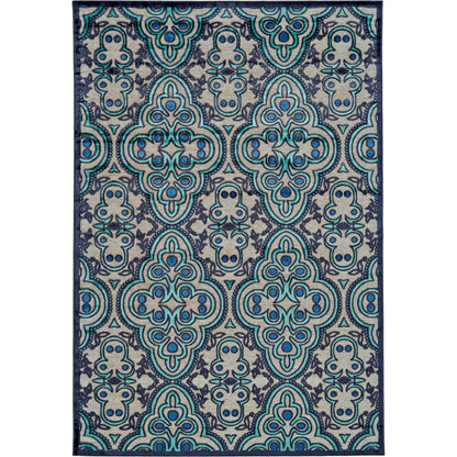 Saphir Callo Damask Rug - 3262F by Feizy in tan, taupe, blue. Made from unique in a unique style.