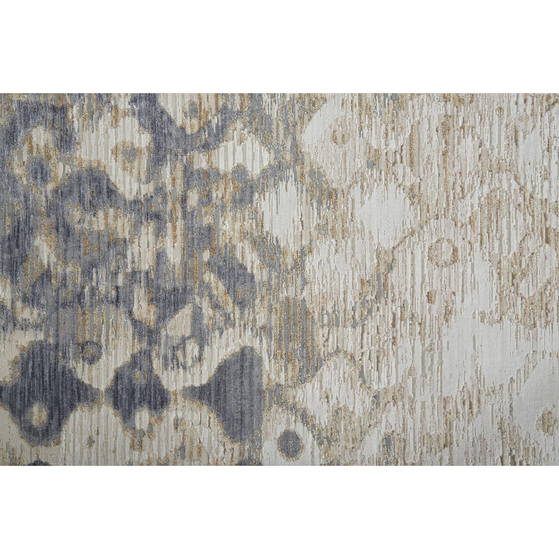 Laina Transitional Gradient & Rug - 39G7F by Feizy in tan, ivory, blue. Made from unique in a unique style.