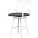 Bristol Outdoor Swivel Barstool in Canvas Flax w/ Self Welt by Sunset West. Made from aluminum in a modern style.