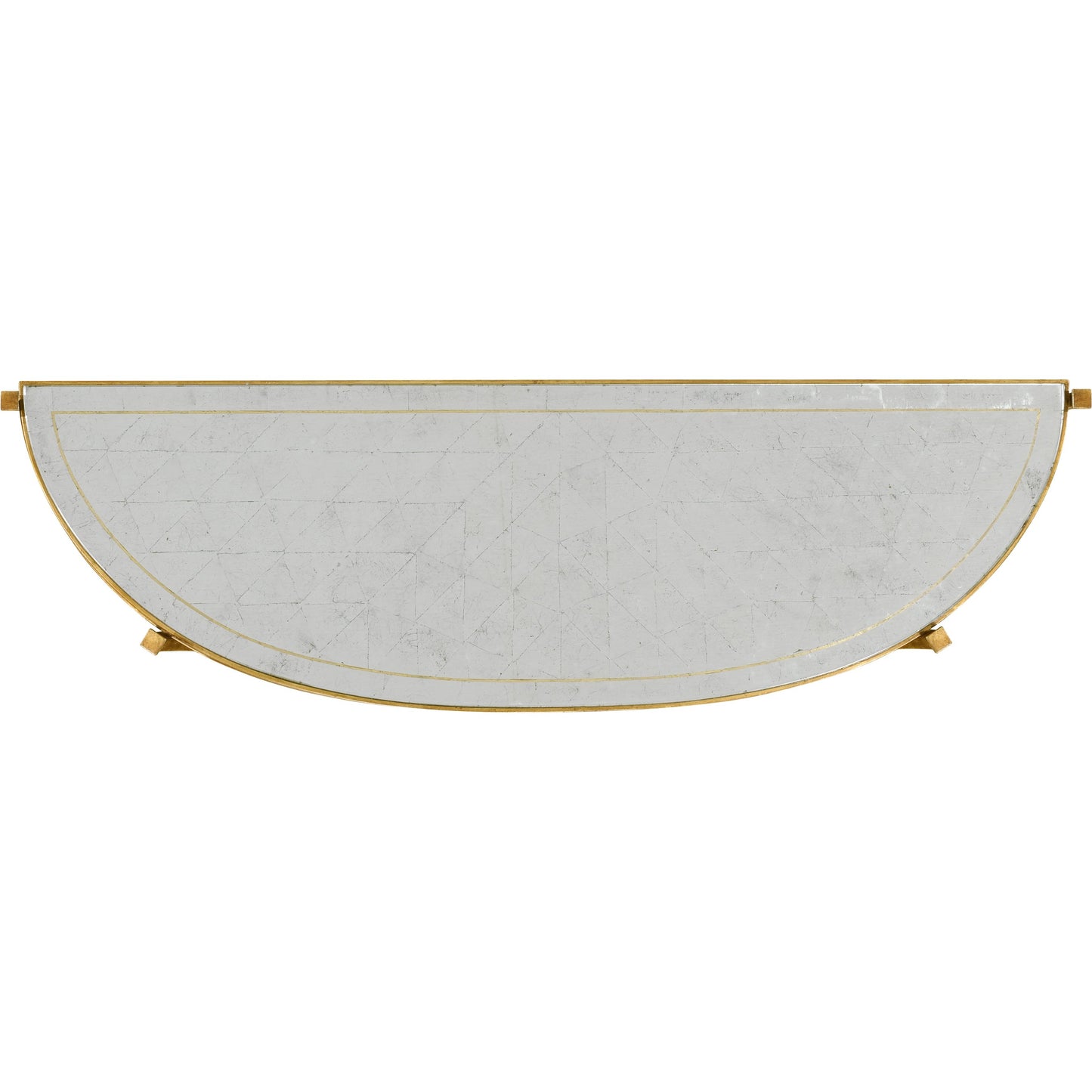 009 SR-847060 | Additional Silo | Luxe Large Half Moon Console Table by Jonathan Charles in gold and gilded iron. Made from iron in a transitional style.