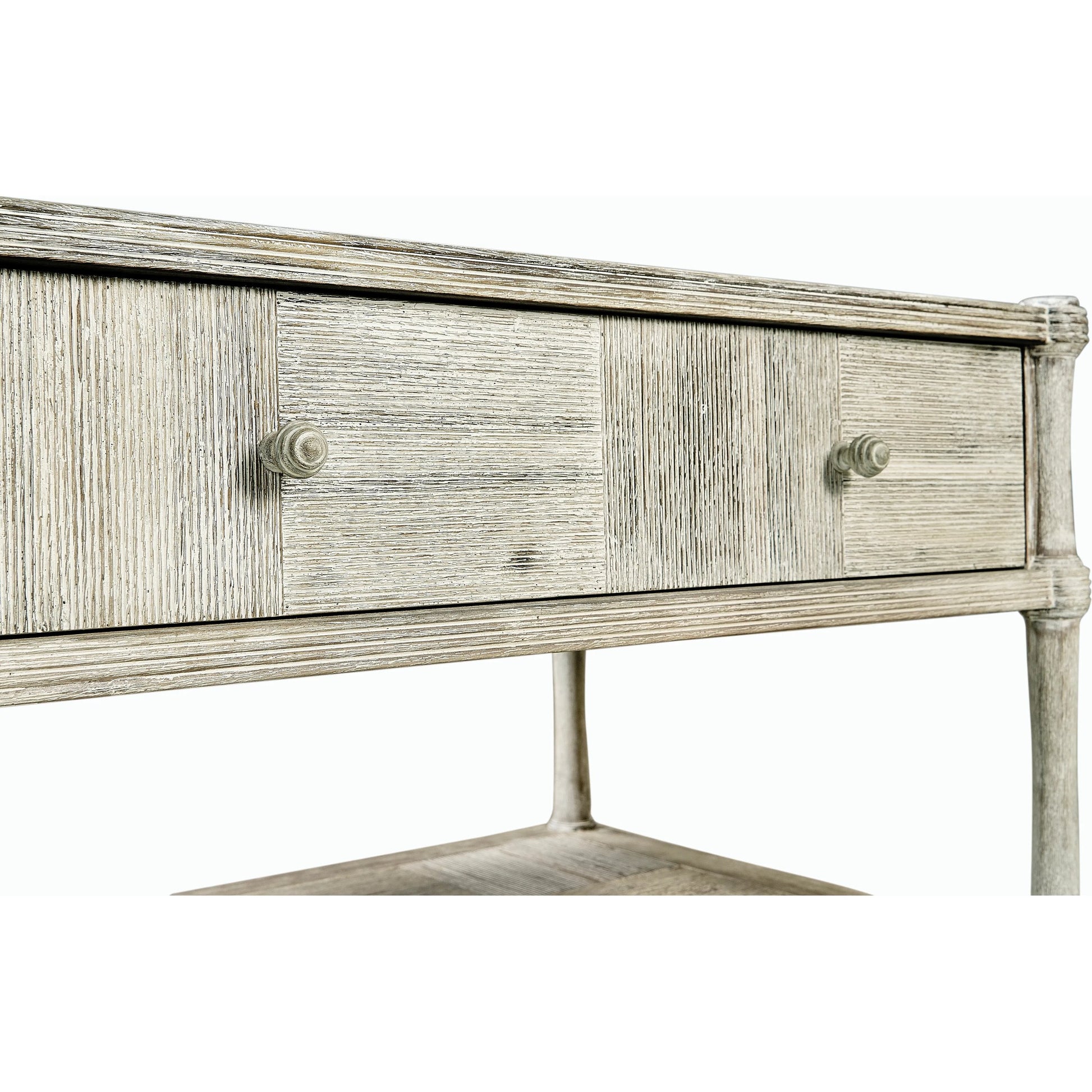 William Yeoward - Bywater Side Table with Drawer by Jonathan Charles in washed acacia. Made from acacia in a transitional style.