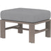 Laguna Outdoor Ottoman by Sunset West in browns. Made from aluminum in a modern style.