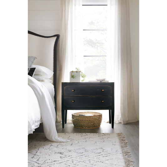 Ciao Bella Nightstand by Hooker Furniture. Made from maple veneer, cedar, felt panel, solid-wood edge top in a traditional style.