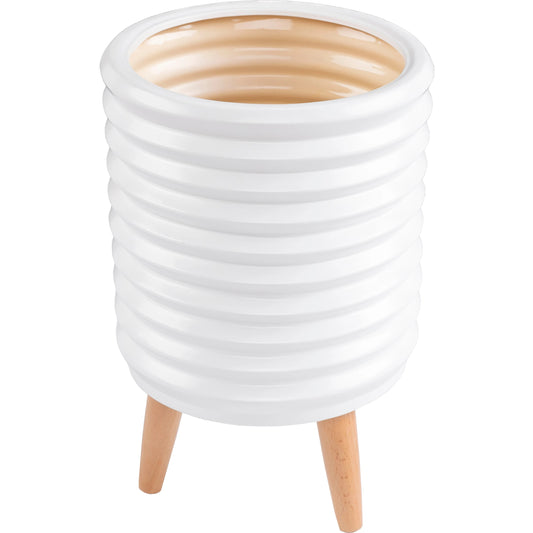 Orchid - 29030 by Surya in white and mattenatural. Made from ceramic, wood in a modern style.