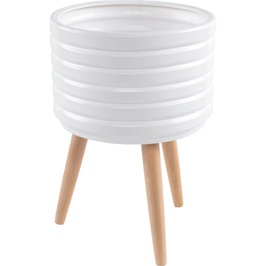 Orchid - 29031 by Surya in white and mattenatural. Made from ceramic, wood in a modern style.