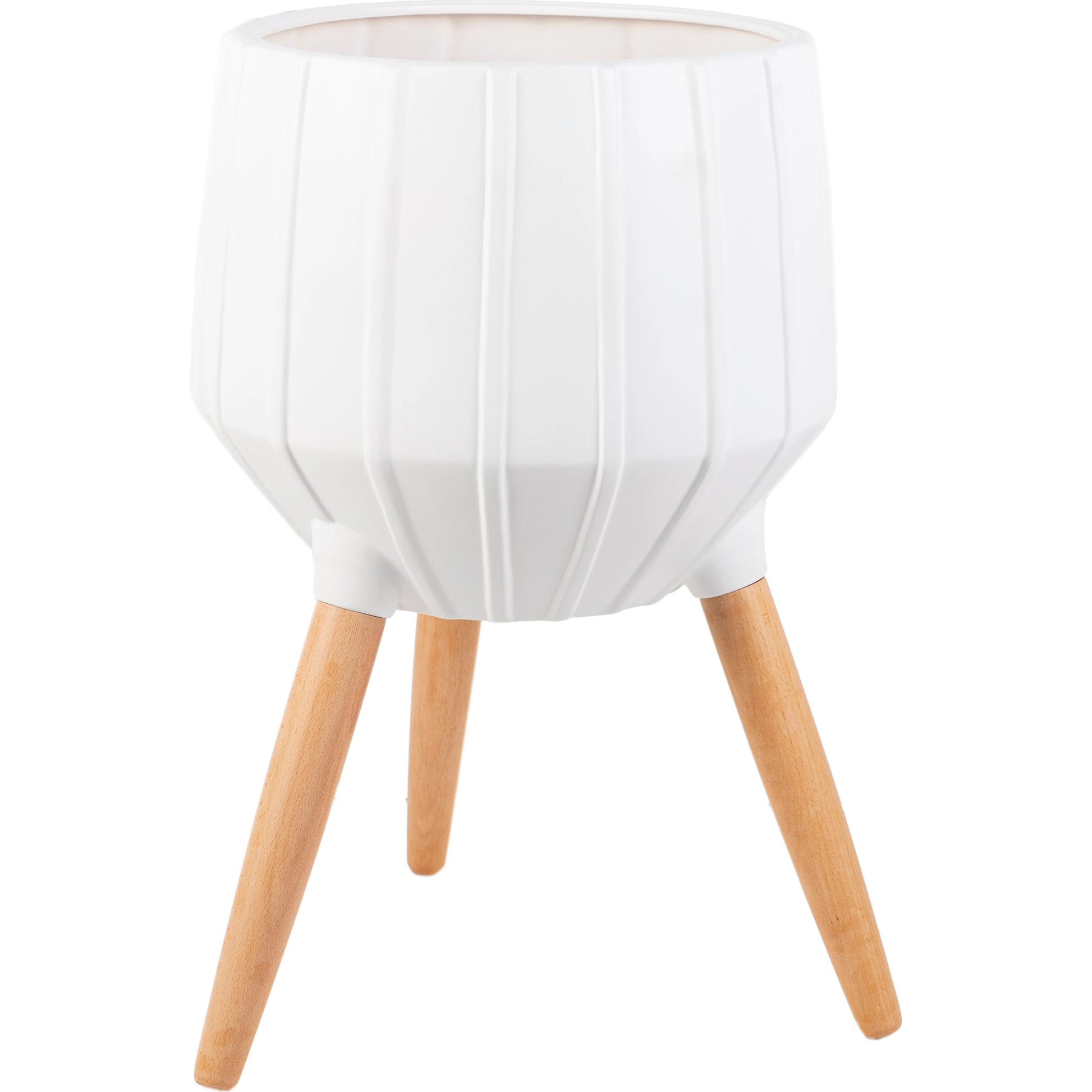 Orchid - 29034 by Surya in white, brown and mattenatural. Made from ceramic, wood in a modern style.