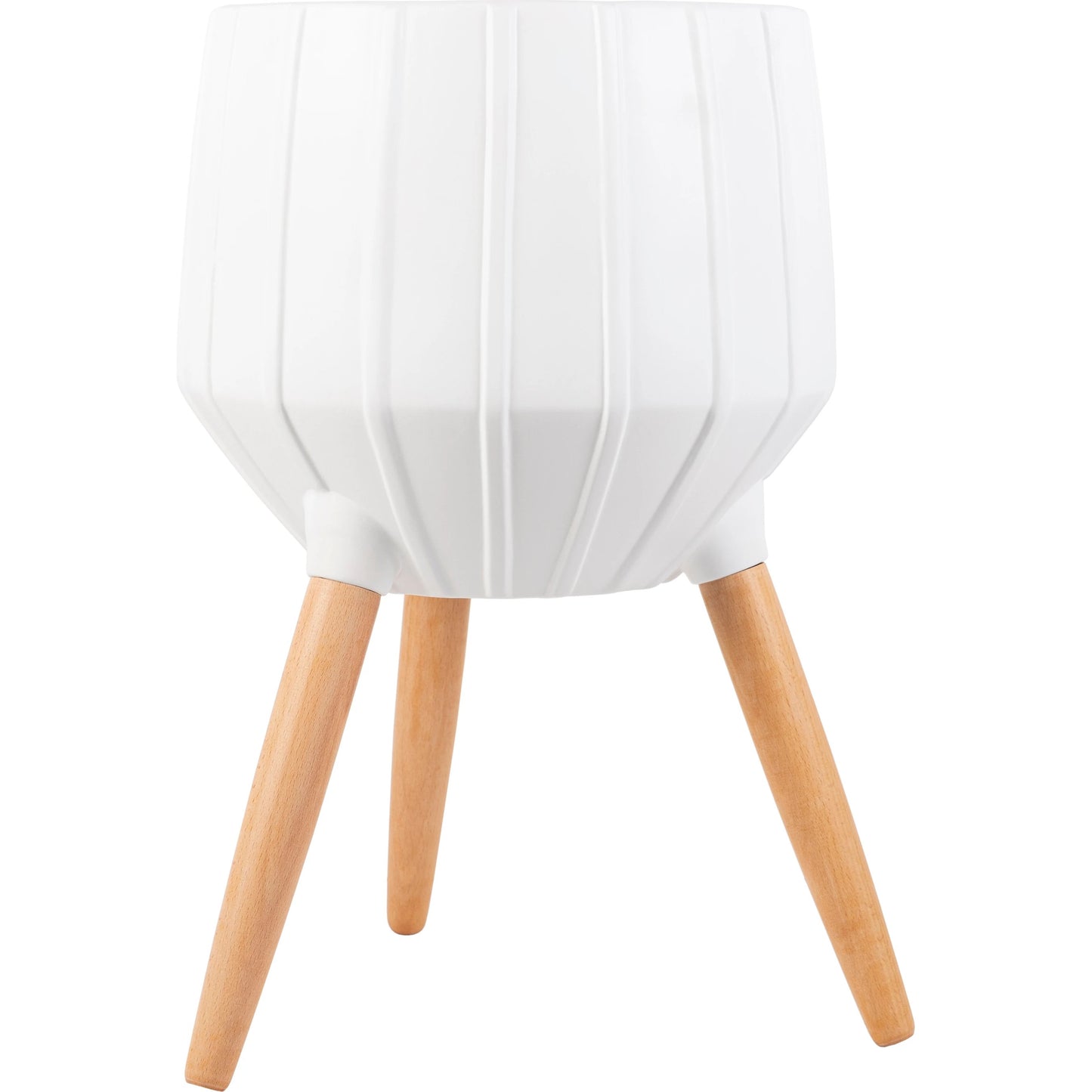 004 SI-1887985 | Closeup | Orchid - 29034 by Surya in white, brown and mattenatural. Made from ceramic, wood in a modern style.