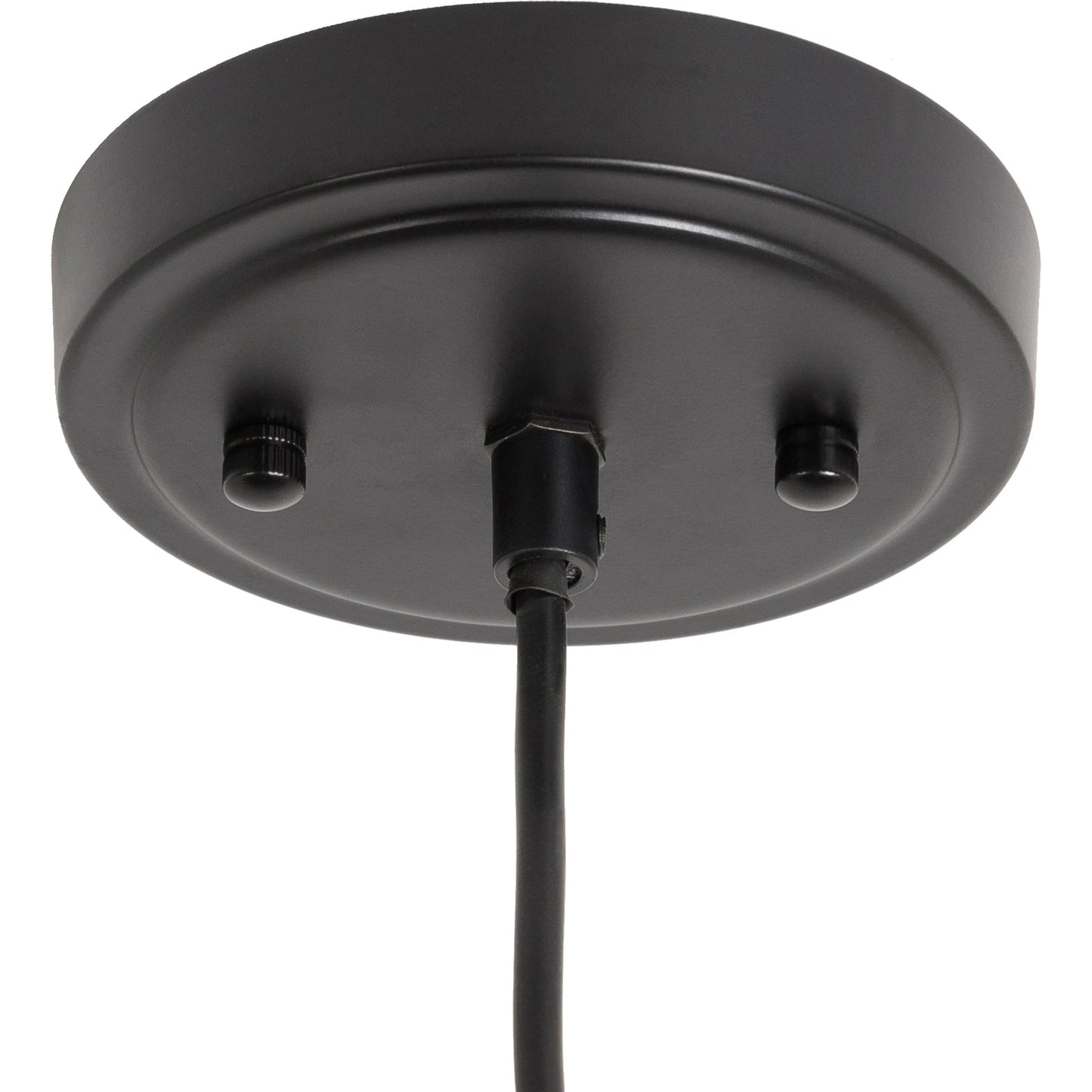 002 SI-1921762 | Closeup | Ornado - 32442 by Surya in beige, black. Made from shade (outside): bamboo, fixture: bamboo, canopy: metal in a coastal style.