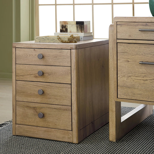 Kalamazoo Mobile File by Hooker Furniture in medium wood and aged oak. Made from white oak veneers in a transitional style.