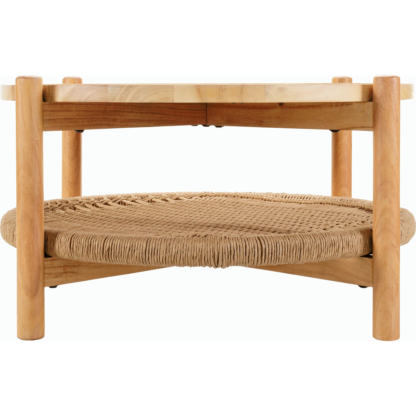 002 SI-2164806 | Closeup | Orly Coffee Table - 531928 by Surya in top: brown, base: wheat, brown and naturallacqueredlacquered. Made from mango wood, paper in a cottage & farmhouse style.