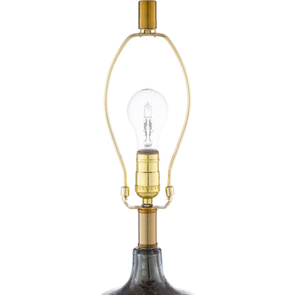 Ormond - 23766 by Livabliss in multi and metallic - silver, white, teal. Made from linen, glass, metal in a transitional style.