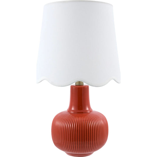 Ormelle Accent Table Lamp by Livabliss in plated, glazed. Made from ceramic, linen, polyester, iron in a unique style.