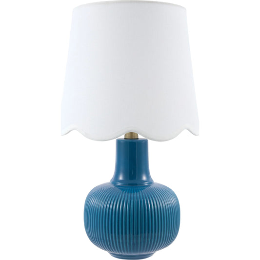 Ormelle Accent Table Lamp by Livabliss in plated, glazed. Made from ceramic, linen, polyester, iron in a unique style.