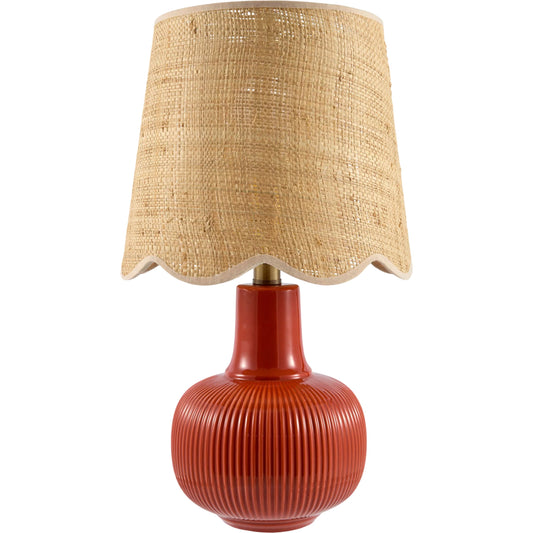 Ormelle Accent Table Lamp by Livabliss in plated, glazed. Made from ceramic, jute, polyester, iron in a unique style.
