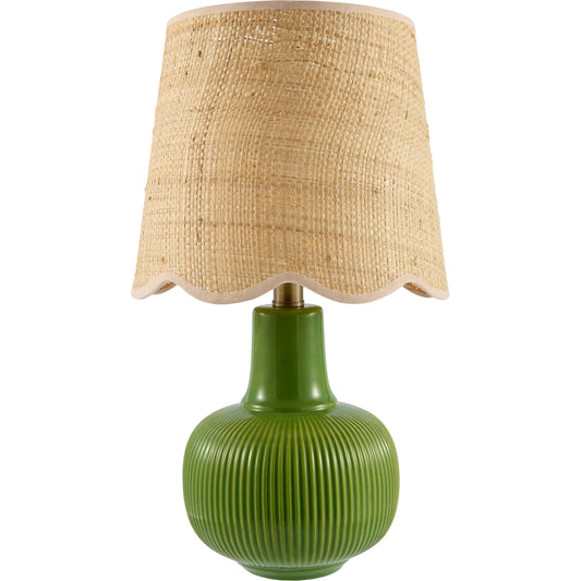 Ormelle Accent Table Lamp by Livabliss in plated, glazed. Made from ceramic, jute, polyester, iron in a unique style.