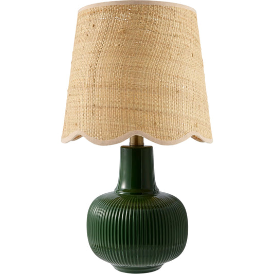 Ormelle Accent Table Lamp by Livabliss in plated, glazed. Made from ceramic, jute, polyester, iron in a unique style.