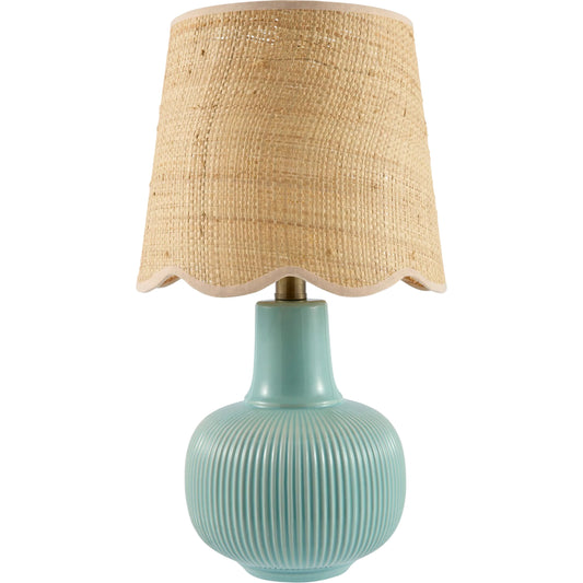 Ormelle Accent Table Lamp by Livabliss in plated, glazed. Made from ceramic, jute, polyester, iron in a unique style.