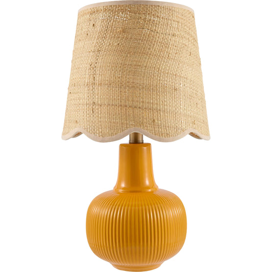 Ormelle Accent Table Lamp by Livabliss in plated, glazed. Made from ceramic, jute, polyester, iron in a unique style.