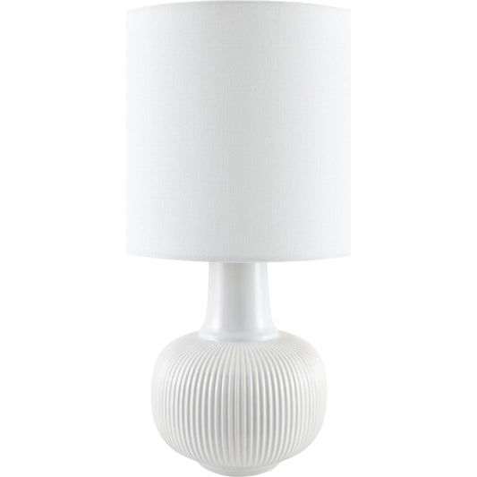 Ormelle Accent Table Lamp by Livabliss in glazed, plated. Made from ceramic, linen, polyester, iron in a unique style.