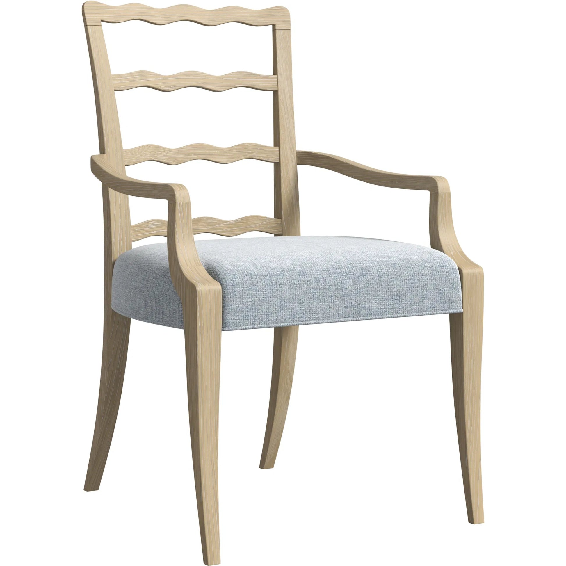 Haven Ladderback Arm Chair by A.R.T. Furniture in sun oak. Made from parawood solids, oak veneer in a transitional style.