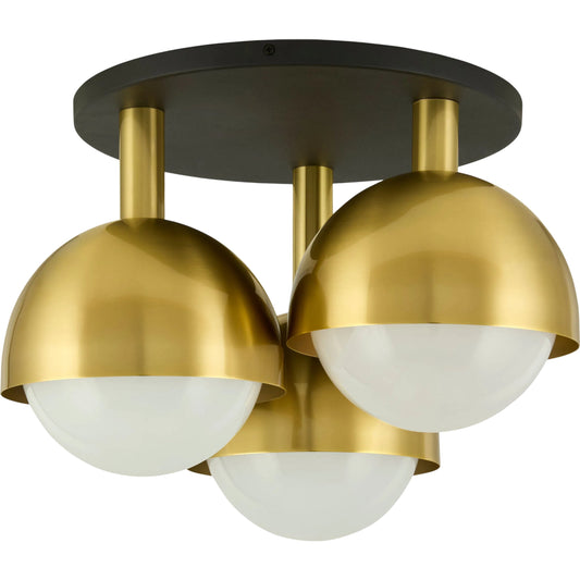 Ordos Pendant by Surya in black, gold. Made from iron, glass in a modern style.