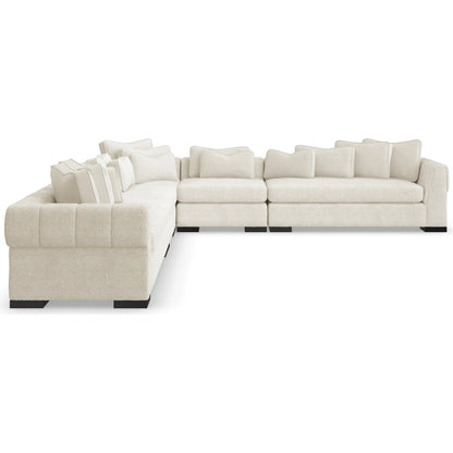 Edge Raf Loveseat by Caracole in satin ebony. Made from birch in a modern style.