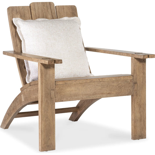 Vineyard Row Accent Chair by Hooker Furniture in beige and sonoma. Made from 57% polyester, 43% cationic poly in a unique style.