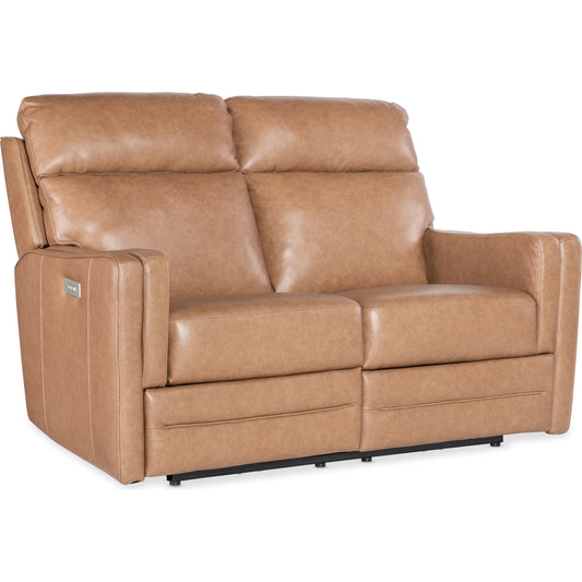 Twain Zero Gravity Power Loveseat with Power Headrest and Lumbar by Hooker Furniture in brown. Made from unique in a traditional style.