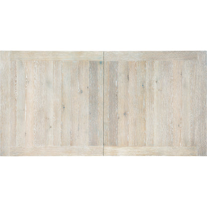 Serenity Topsail Dining Table by Hooker Furniture in surf. Made from oak veneers in a modern style.