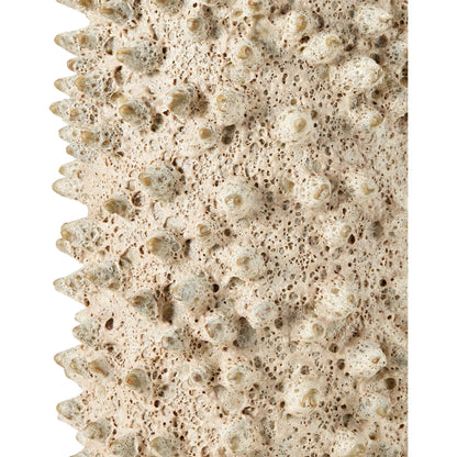 Relic Accent Table by Currey and Company in sand. Made from ceramic in a modern style.