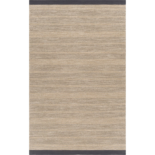Osasuna Rug by Surya in charcoal, dusty sage, beige. Made from 100% cotton in a modern style.