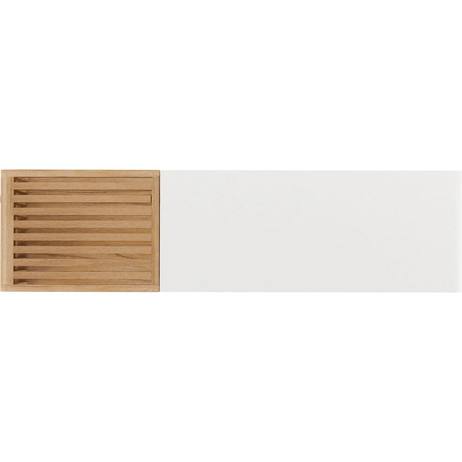 Portico Sofa Console by A.R.T. Furniture in sienna, white plaster. Made from parawood solids, mindi veneers, resin in a modern style.