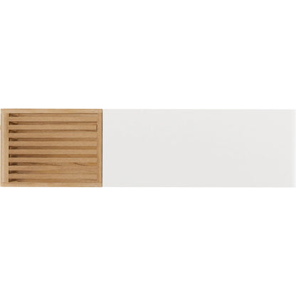 Portico Sofa Console by A.R.T. Furniture in sienna, white plaster. Made from parawood solids, mindi veneers, resin in a modern style.