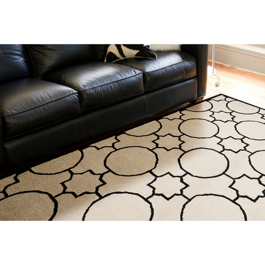 Oscar Rug - 10028 by Surya in tan, brown. Made from 100% wool in a unique style.