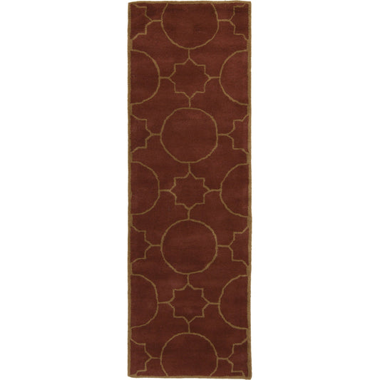 Oscar Rug - 10030 by Surya in rust, gold. Made from 100% wool in a unique style.