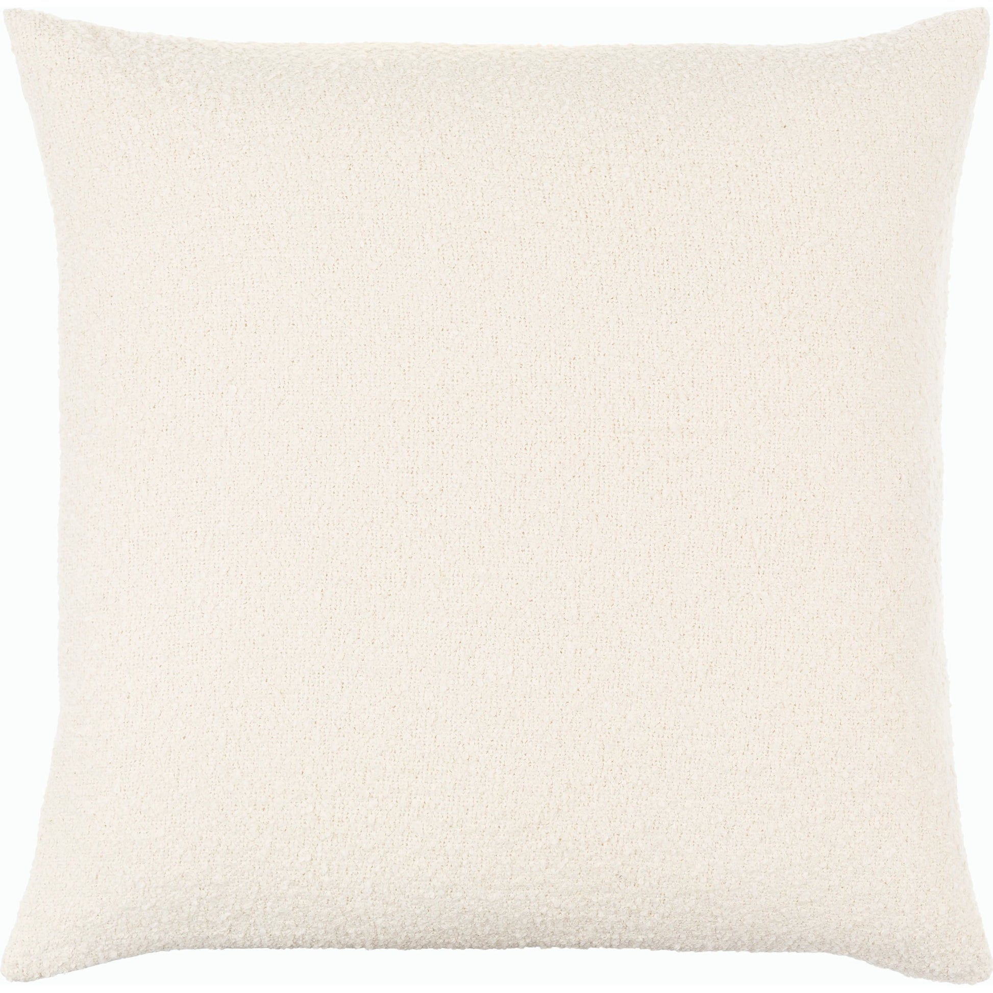Oskar Indoor/Outdoor Pillow by Livabliss in off-white, ivory, pearl. Made from polyester in a modern style.