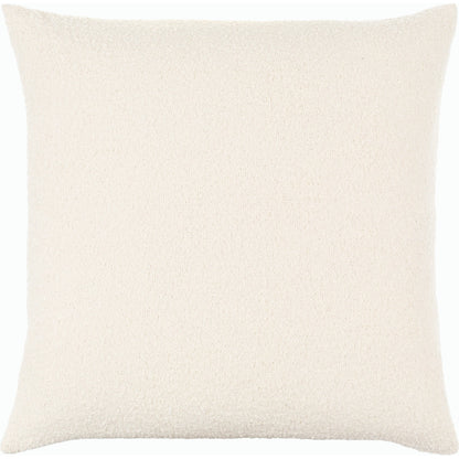 Oskar Indoor/Outdoor Pillow by Livabliss in off-white, ivory, pearl. Made from polyester in a modern style.