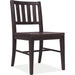 Driftwood Splatback Side Chair by Hooker Furniture. Made from oak solids, fabric, 70% polyester, 20% viscose, 10% linen in a transitional style.
