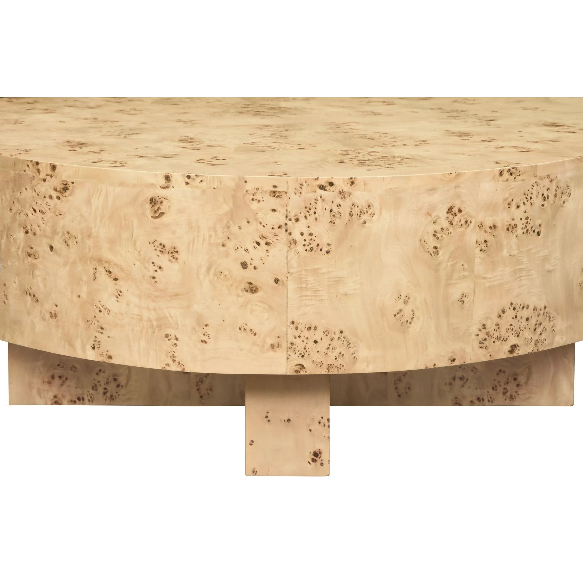 Oslo Thick Top Coffee Table by Worlds Away. Made from solid wood, mdf in a modern style.