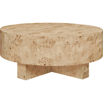 Oslo Thick Top Coffee Table by Worlds Away. Made from solid wood, mdf in a modern style.