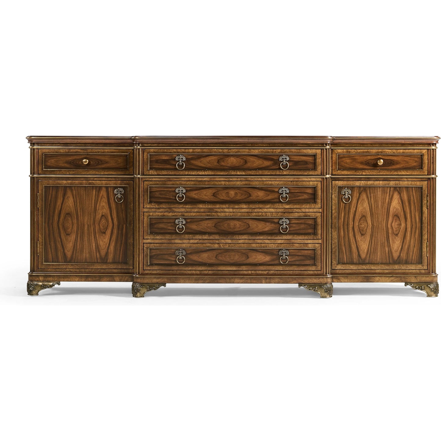 003 SI-2446831 | Additional Silo | Viceroy Buffet by Jonathan Charles in viceroy brown santos. Made from local mahogany, oak, celejeria veneer, oak veneer, brass, acacia veneer, santos rosewood crown veneer in a traditional style.