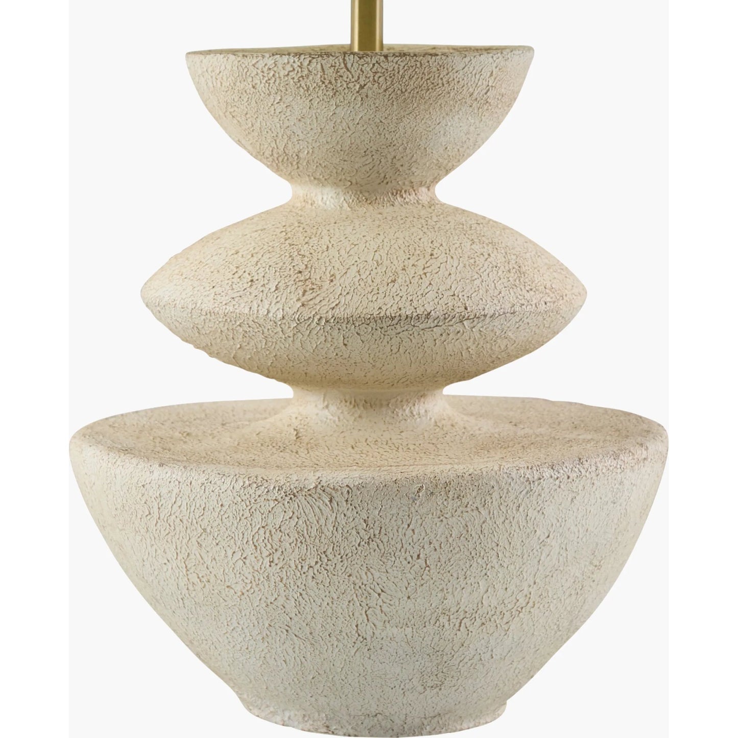 002 SI-2244646 | Closeup | Ostia Accent Table Lamp by Surya in metallic brass, white, translucent, metallic gold and paintedplated. Made from resin, linen, plastic, iron in a transitional style.