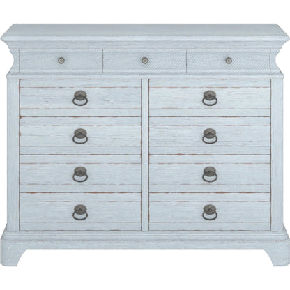 Summer Creek Light Keeper's Dresser by A.R.T. Furniture. Made from flakey cathedral oak veneer, parawood solids in a traditional style.